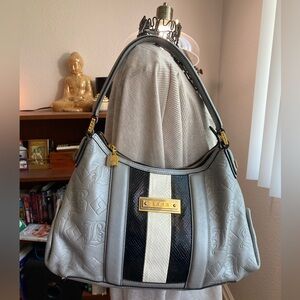 BEAUTIFUL L.A.M.B. SHOULDER PURSE IN GREY